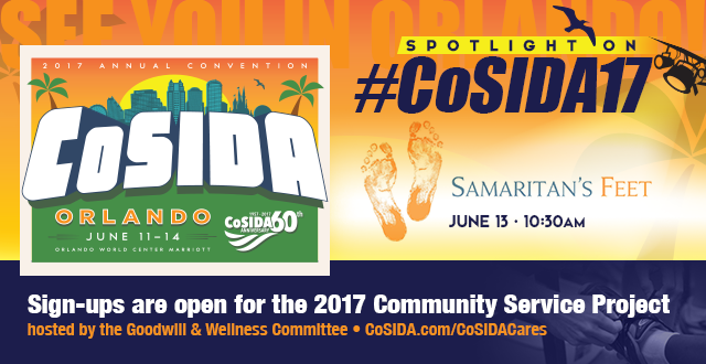 #CoSIDA17 Convention InSIDer: Check Out Our Community Service Project (June 13)